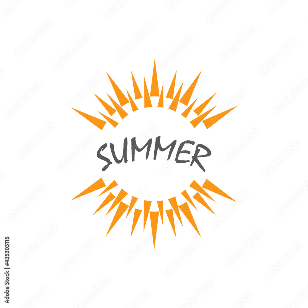 Fototapeta premium Sun Vector illustration Icon Logo Template design