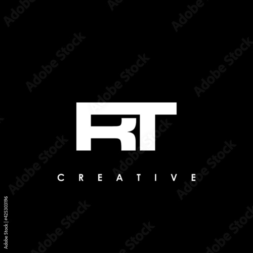 RT Letter Initial Logo Design Template Vector Illustration