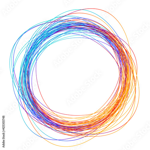 Design elements. Ring circle elegant frame border. Abstract Circular logo element on white background isolated. Creative art. Vector illustration EPS 10 digital for promotion new product