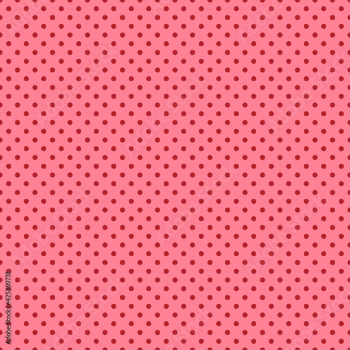 Original polka dots in vanilla pink tones