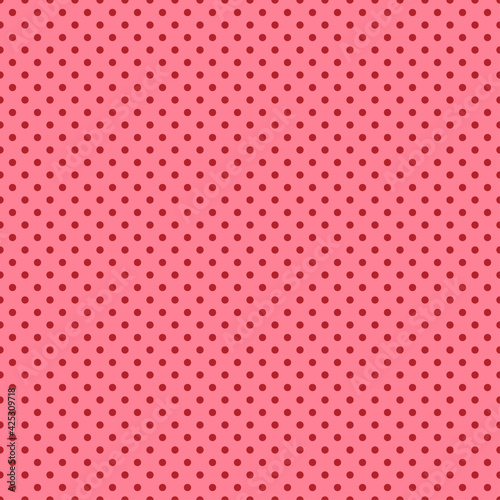 Original polka dots in vanilla pink tones