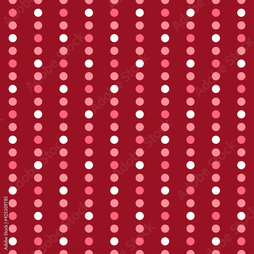 Vintage polka dots in burgundy pink tones