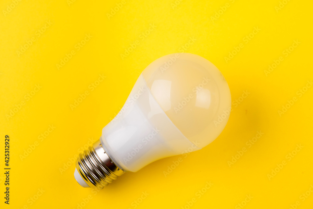 LED lamp with incandescent bulbs on the background. photography led lamp LED lamp with incandescent bulbs on the background. photography led lamp