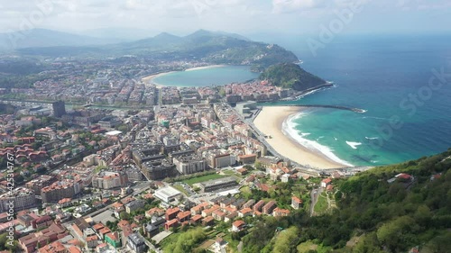 Donostia San Sebastián vista aérea photo