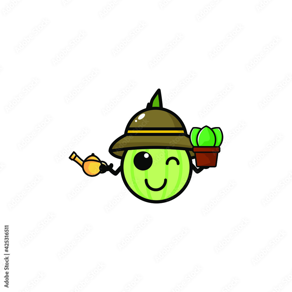 Obraz premium Cute Onion Cartoon Character Vector Illustration Design. Outline, Cute, Funny Style. Recomended For Children Book, Cover Book, And Other.