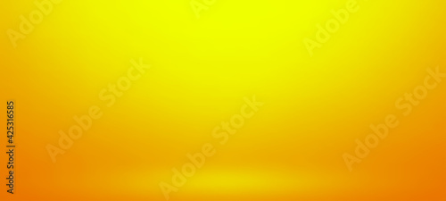 Orange studio wall and floor background. Use as montage for product display