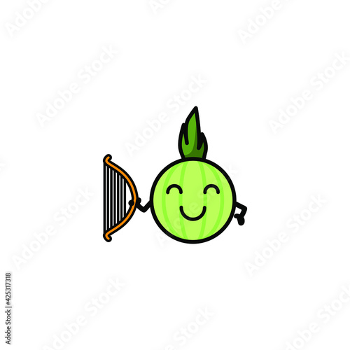 
Cute Onion Cartoon Character Vector Illustration Design. Outline, Cute, Funny Style. Recomended For Children Book, Cover Book, And Other.