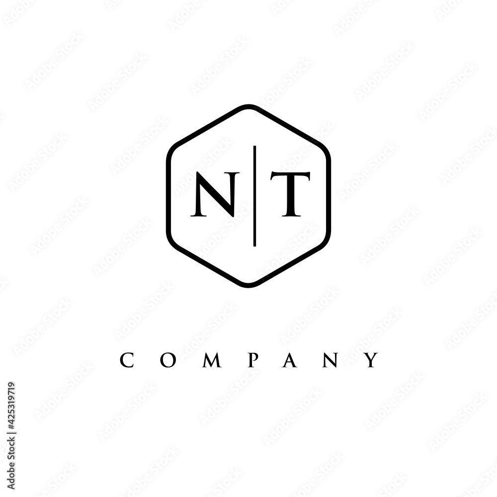 initial NT logo design vector initial NT logo design vector