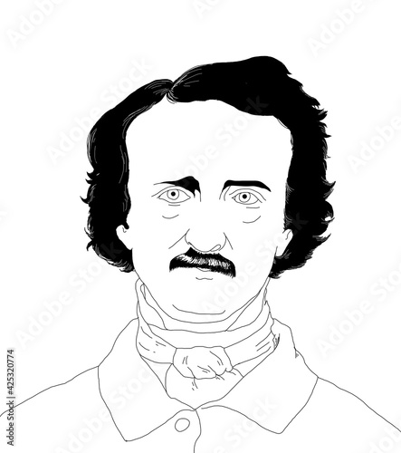 Φωτογραφία Illustration by American horror and mystery writer Edgar Allan Poe