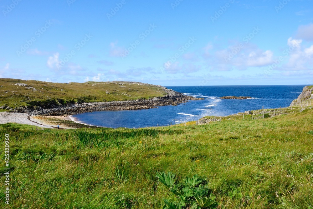 Dramatic seascape and the shores of Lewis and Harris Scottish island in the Outer Hebrides, Scotland, United Kingdom Dramatic seascape and the shores of Lewis and Harris Scottish island in the Outer Hebrides, Scotland, United Kingdom
