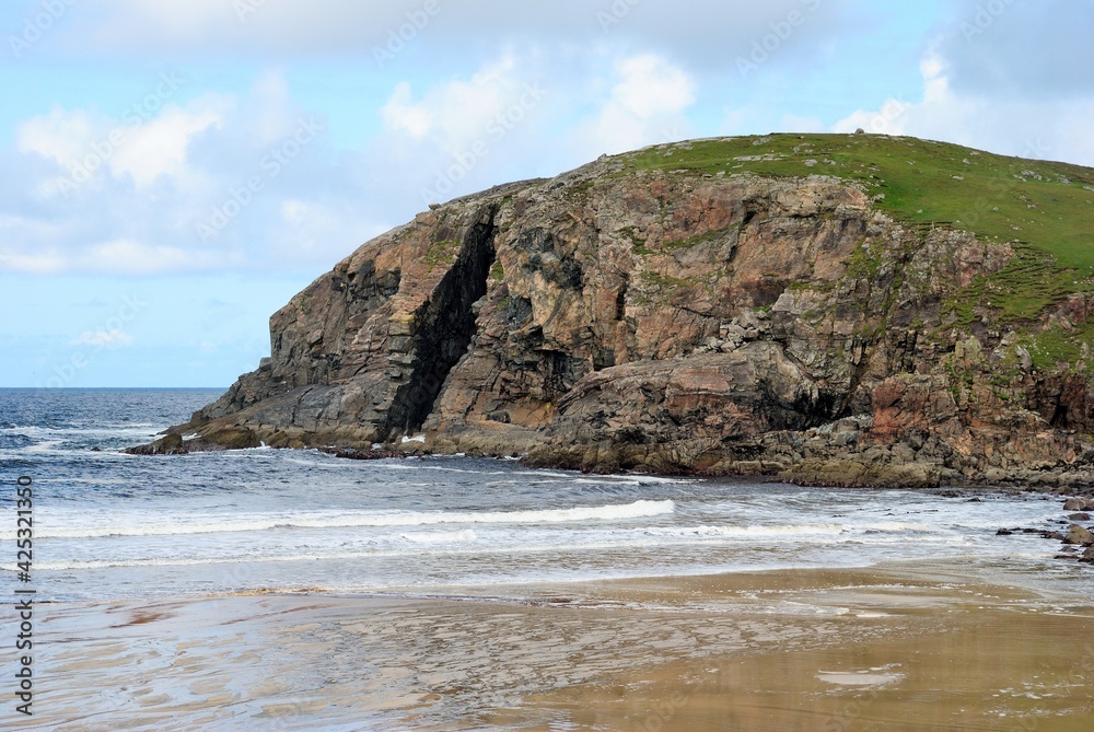 Dramatic seascape and the shores of Lewis and Harris Scottish island in the Outer Hebrides, Scotland, United Kingdom Dramatic seascape and the shores of Lewis and Harris Scottish island in the Outer Hebrides, Scotland, United Kingdom