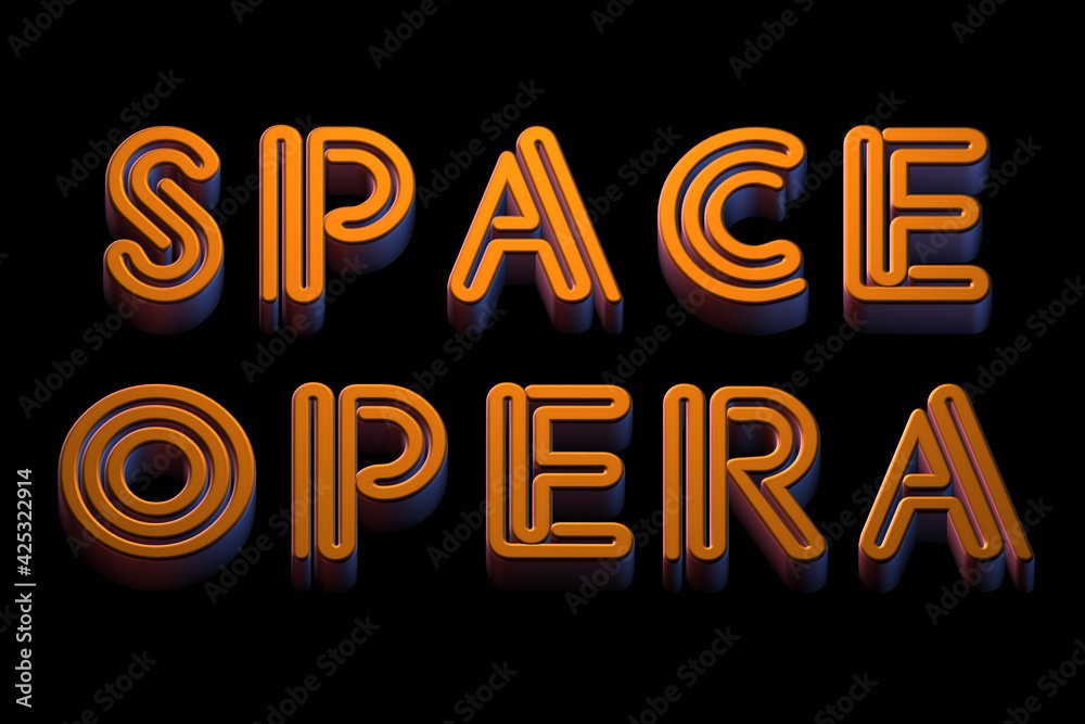 3d render of a glowing neon symbol glittering golden, space opera 3d render of a glowing neon symbol glittering golden, space opera