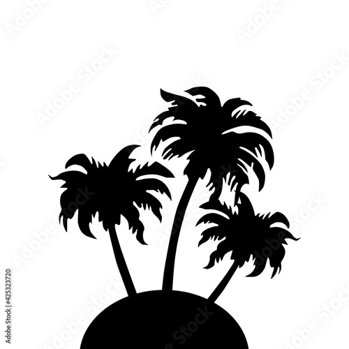 Date palm symbol - Vector Illustration