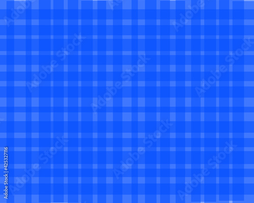 Blue Plaid Gingham Background Vector 