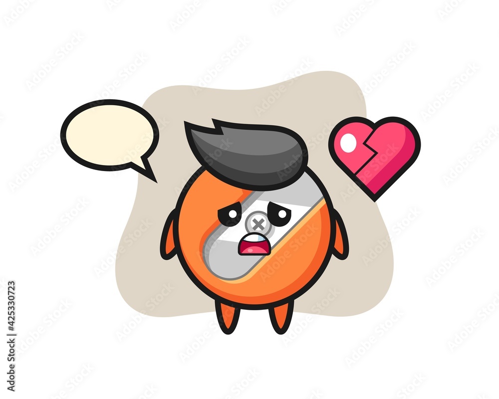 pencil sharpener cartoon illustration is broken heart pencil sharpener cartoon illustration is broken heart
