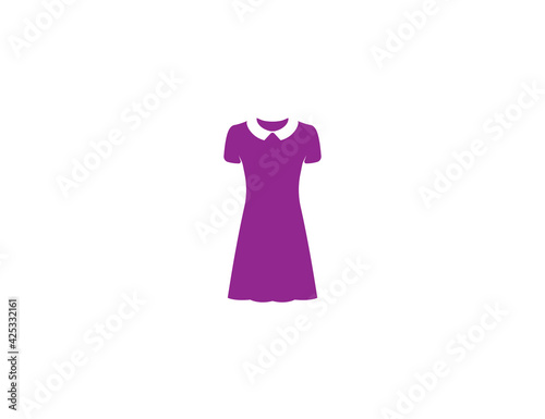 Dress, female dress, skirt icon. Vector illustration.