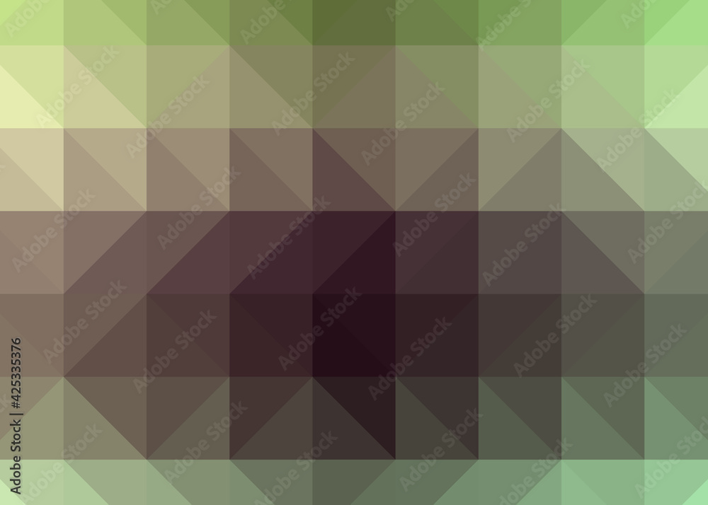 Abstract color Low-Polygones Generative Art background illustration