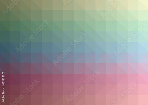 Abstract color Low-Polygones Generative Art background illustration