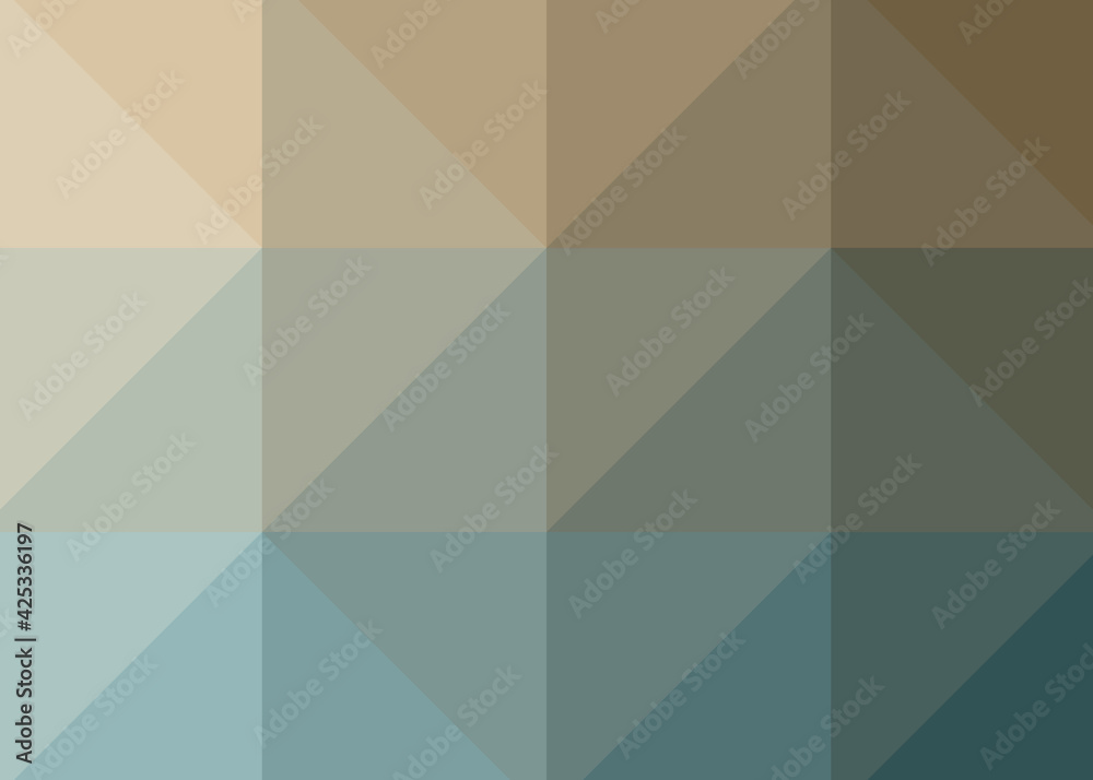 Fototapeta premium Abstract color Low-Polygones Generative Art background illustration