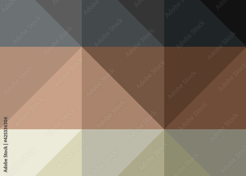 Fototapeta premium Abstract color Low-Polygones Generative Art background illustration