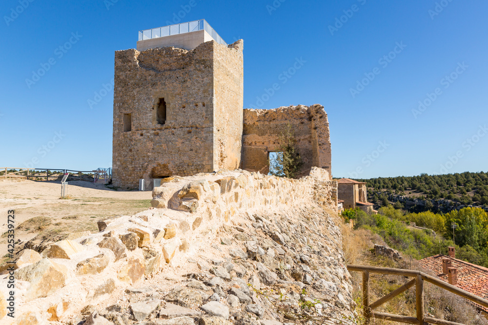 the medieval castle of Calatanazor, province of Soria, Castile and Leon, Spain	
