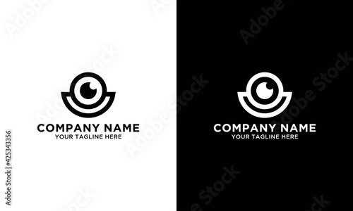 eye vision logo icon vector template