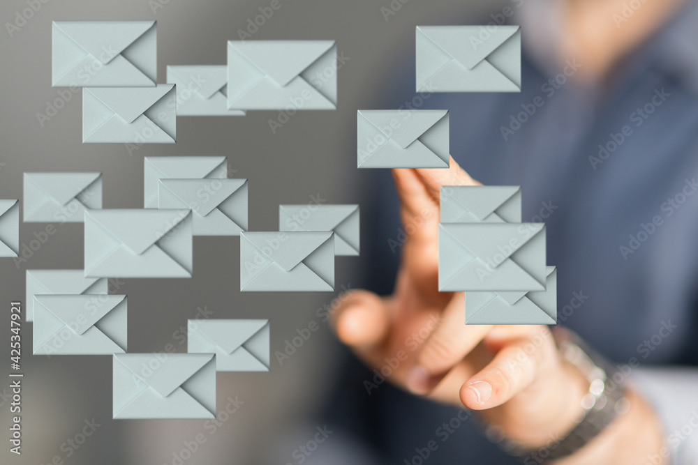 Email Technology Concept with icons symbol Email Technology Concept with icons symbol