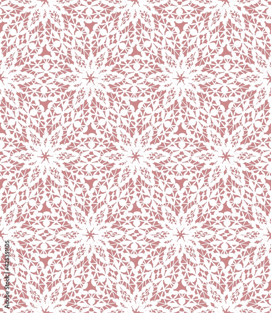 white lace pattern