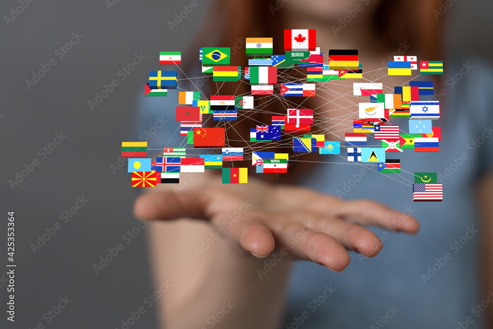 National flags of the countries 3d National flags of the countries 3d