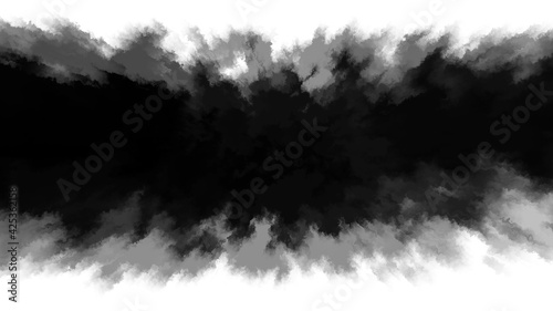 Ink stain slowly spreads over the paper.