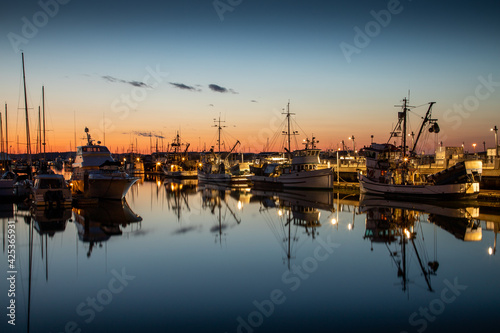 Sunset over Port Gardner Everett Washington