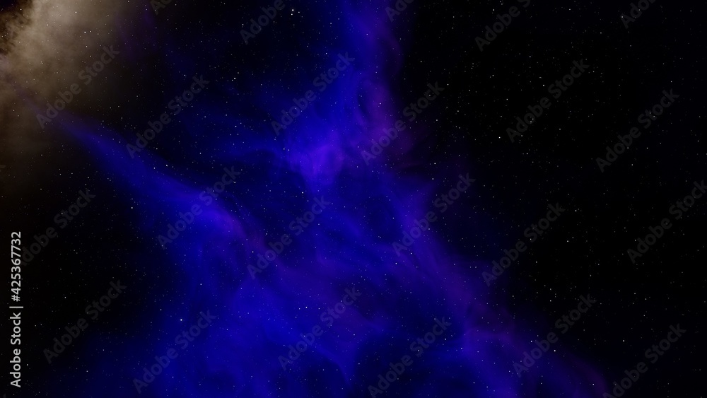 Space background with nebula and stars, nebula in deep space 3d render Space background with nebula and stars, nebula in deep space 3d render