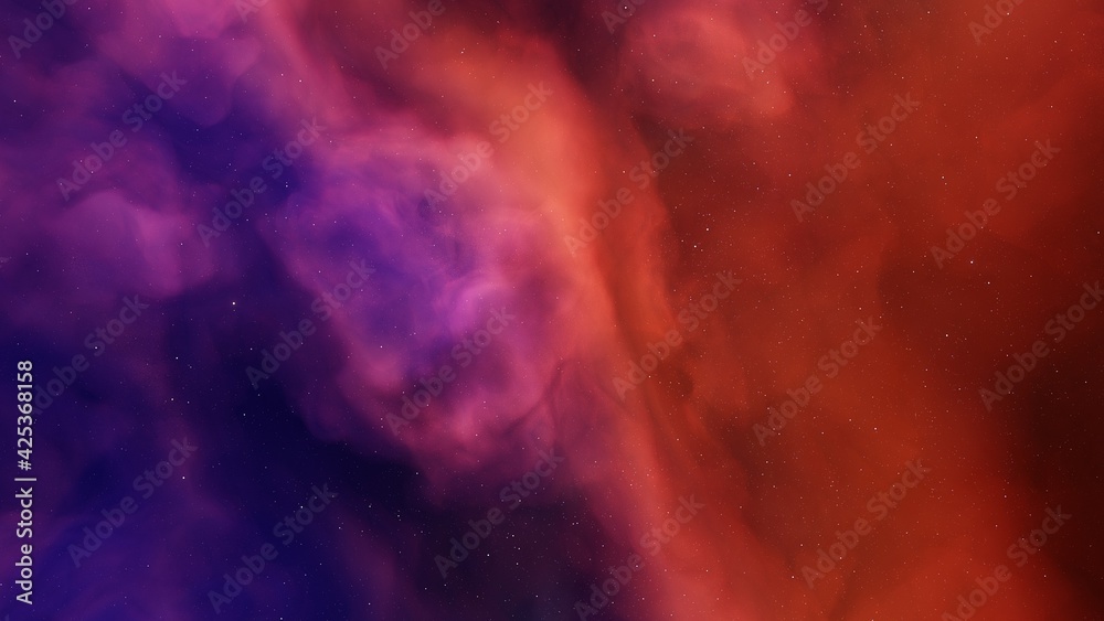 Space background with nebula and stars, nebula in deep space 3d render Space background with nebula and stars, nebula in deep space 3d render