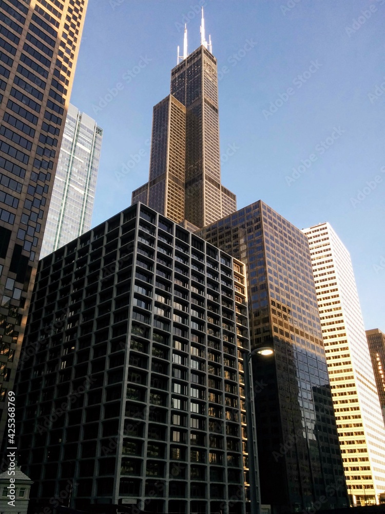 Overview of Downtown Chicago, IL - July 2015