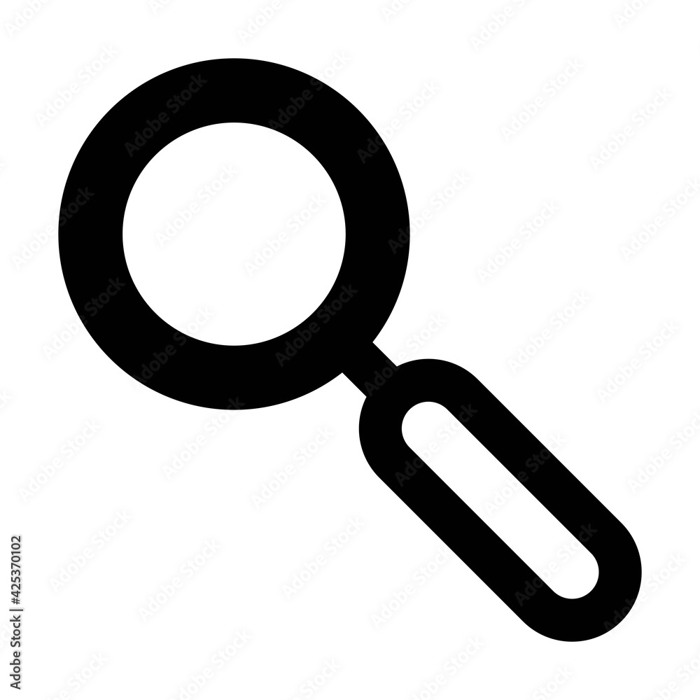 Magnifying glass icon vector search symbol for user interface in a flat color glyph pictogram illustration Magnifying glass icon vector search symbol for user interface in a flat color glyph pictogram illustration