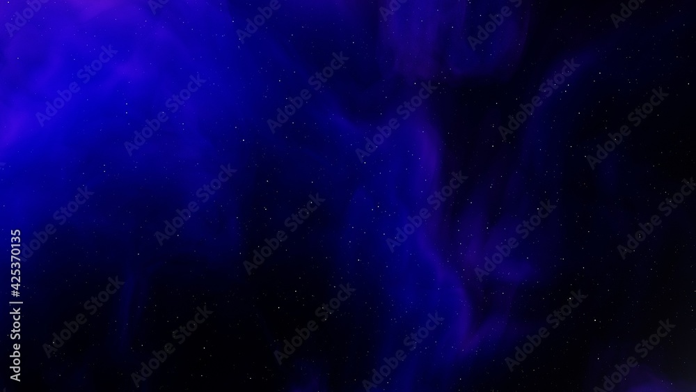 Obraz premium nebula in deep space, abstract colorful background 3d render
