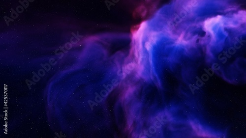 nebula in deep space, abstract colorful background 3d render © ANDREI