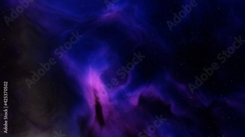 nebula in deep space  abstract colorful background 3d render