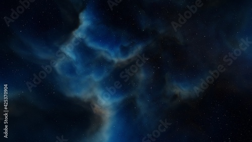 Fototapeta Naklejka Na Ścianę i Meble -  nebula in deep space, abstract colorful background 3d render