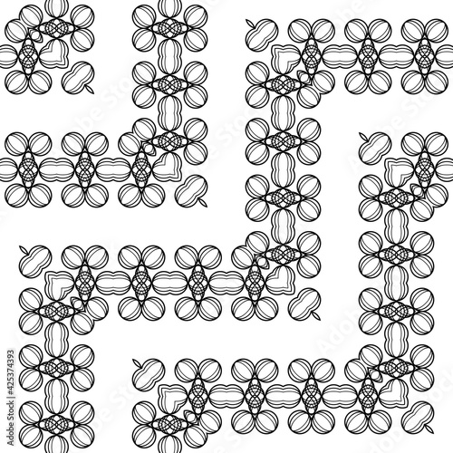 Design seamless zigzag decorative pattern