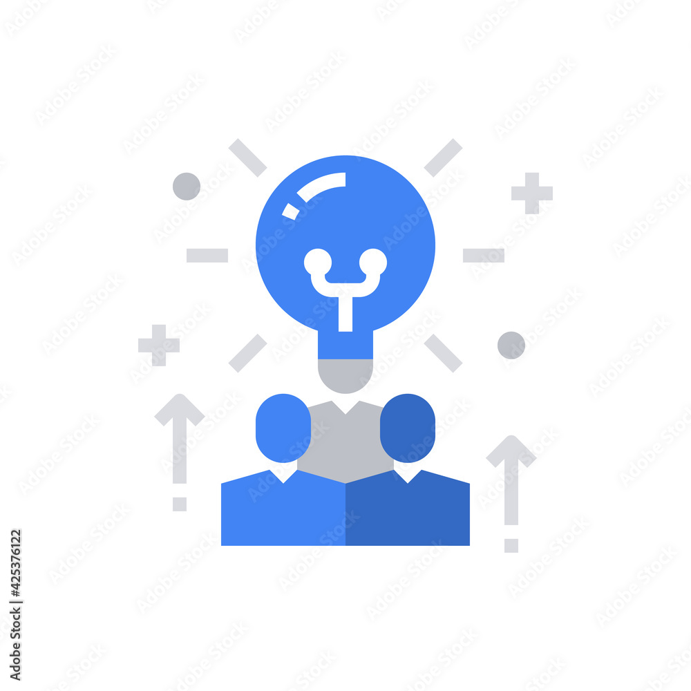 Idea People Icon Vector Illustration Idea People Icon Vector Illustration