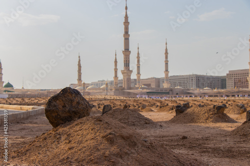 Photography Jannat al-Baqi Cemetery is the oldest and the first Islamic cemetery of Medina