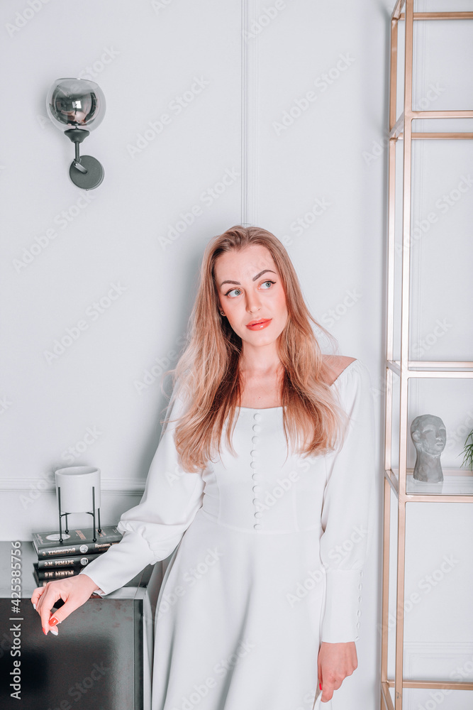 beautiful blonde in the photo studio posing beautiful blonde in the photo studio posing