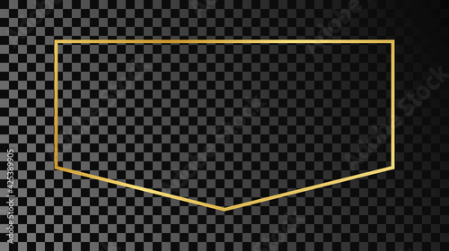 Wallpaper Mural Gold glowing frame Torontodigital.ca