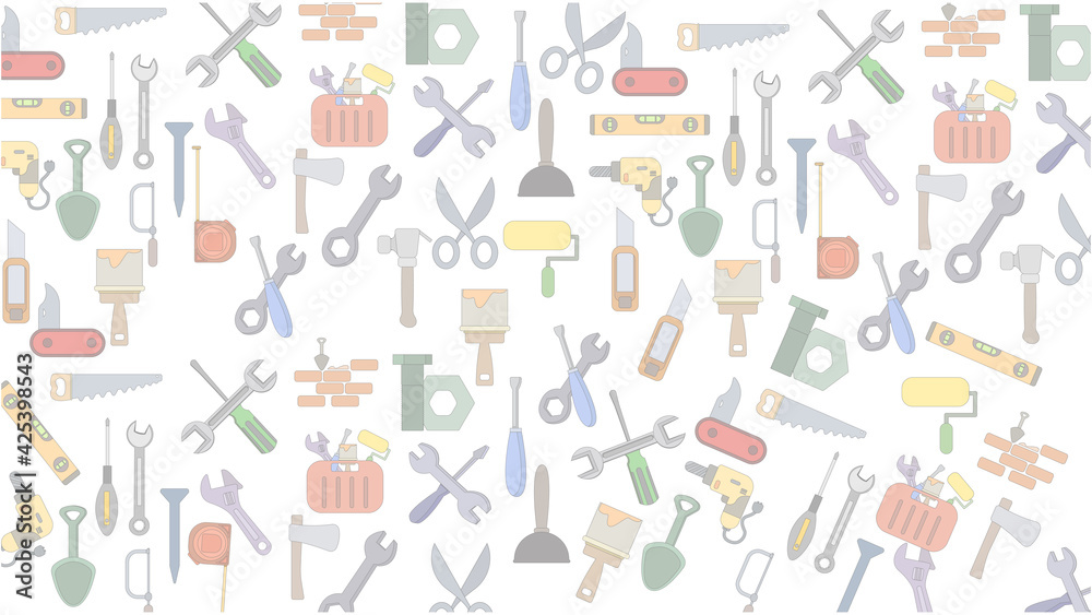 tools vector flat background.. repair tools vector flat background. tools vector flat background.. repair tools vector flat background.
