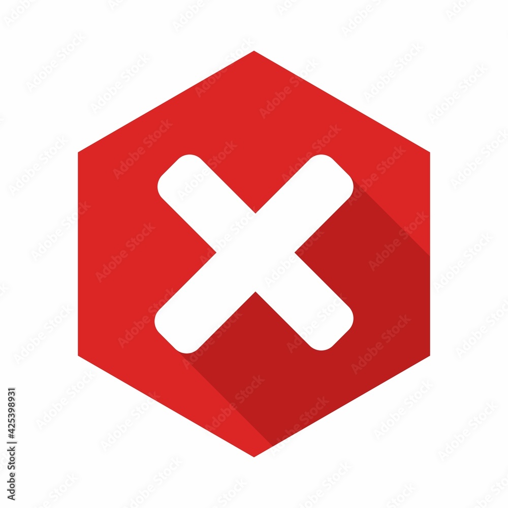 Wrong marks, Cross marks, Rejected, Disapproved, No, False, Not Ok, Wrong Choices, Task Completion, Voting. - vector mark symbols in red. Isolated icon. Wrong marks, Cross marks, Rejected, Disapproved, No, False, Not Ok, Wrong Choices, Task Completion, Voting. - vector mark symbols in red. Isolated icon.