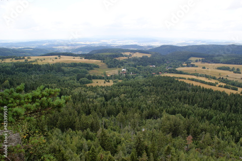 Mountain hills landscape in Poland