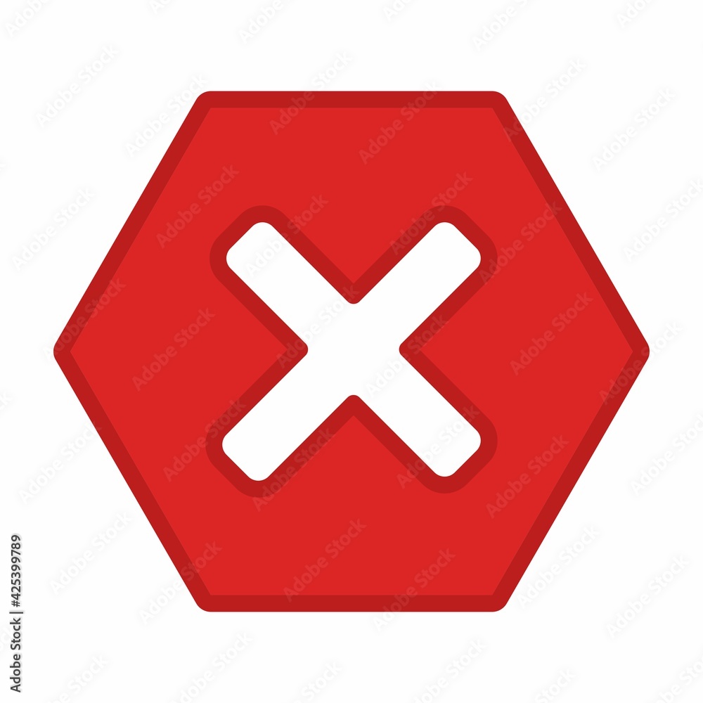 Obraz premium Wrong marks, Cross marks, Rejected, Disapproved, No, False, Not Ok, Wrong Choices, Task Completion, Voting. - vector mark symbols in red. Isolated icon.