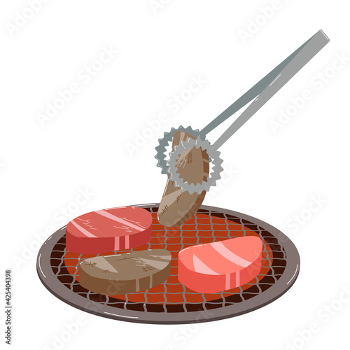 焼肉　ヒレ　トング