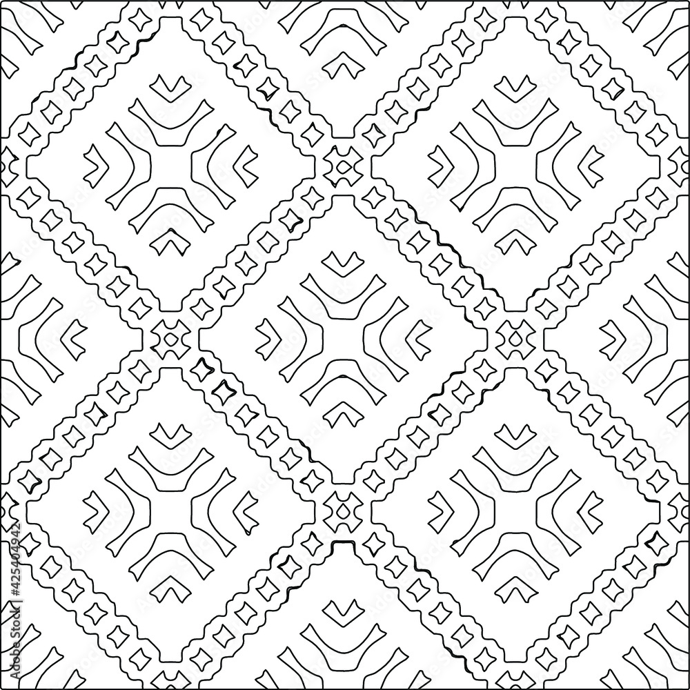Geometric vector pattern with triangular elements. Seamless abstract ornament for wallpapers and backgrounds. Black and white colors. Geometric vector pattern with triangular elements. Seamless abstract ornament for wallpapers and backgrounds. Black and white colors.